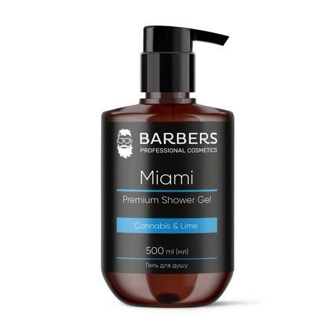 Мужской гель для душа Barbers Miami 500мл k307 фото