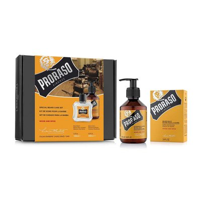 Набор по уходу за бородой Proraso Wood And Spice (shm/200ml + balm/100ml) К103 фото