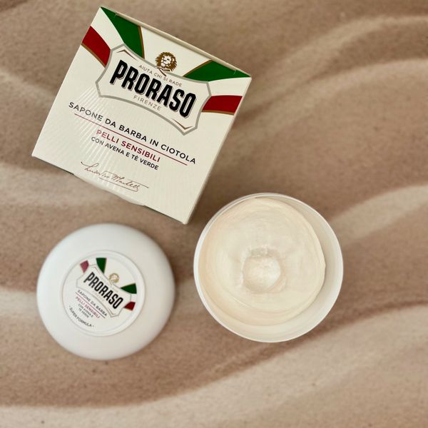 Мыло для бритья Proraso Shaving Soap Jar Sensitive Green Tea 150мл К261 фото