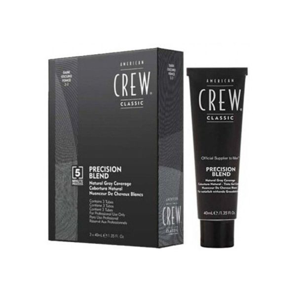 Система маскировки седины American Crew Precision Blend Shades 2-3 DARK 3х40мл К465 фото