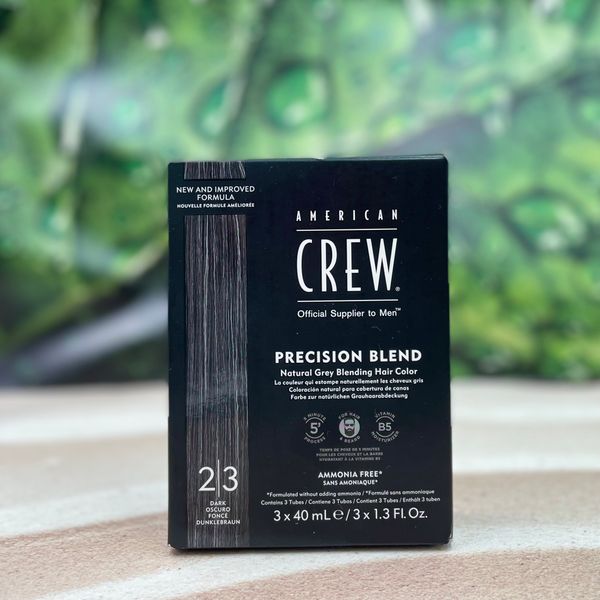 Система маскування сивини American Crew Precision Blend Shades 2-3 DARK 3х40мл К465 фото