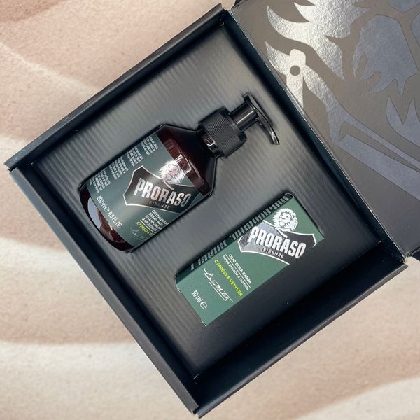 Набор для бороды Proraso Duo Pack Oil + Shampoo Cypress & Vetyver К320 фото