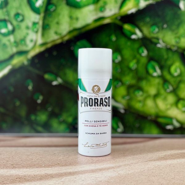 Чоловіча Піна для гоління Proraso Shaving Foam Sensitive Green Tea 50мл Г7 фото